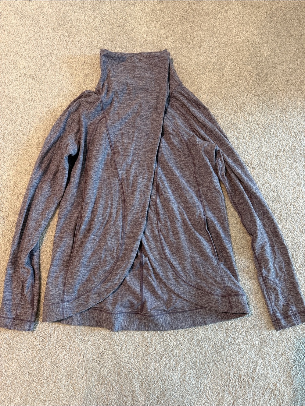 lululemon athletica wrap-front sweater